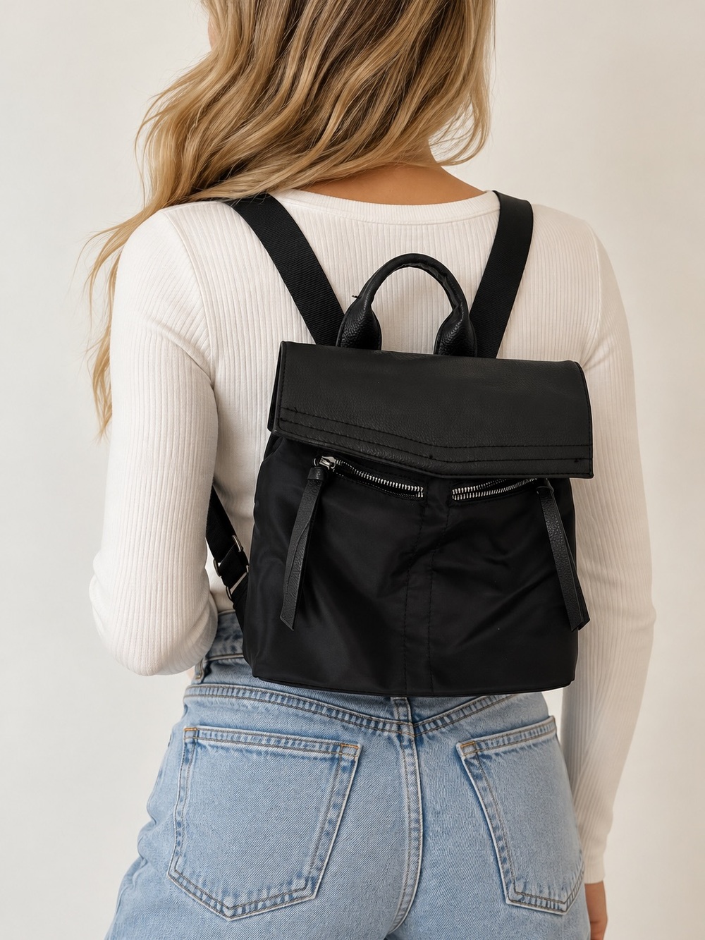 Botkier New York Black Mini Backpack Purse